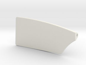 6 inch Port Rowing Blade in White Natural Versatile Plastic
