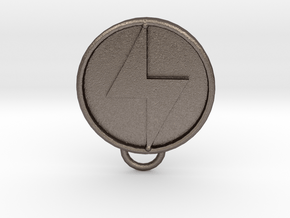 Ether Medallion in Polished Bronzed Silver Steel