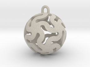 Star Ball Classic X-Mas Bauble in Natural Sandstone