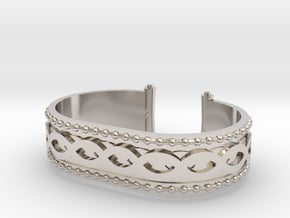 Scroll Bracelet in Platinum