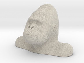 Gorilla Bust Sculpt in Natural Sandstone