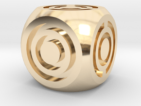 Arc Axis D6 Round Die in 14K Yellow Gold