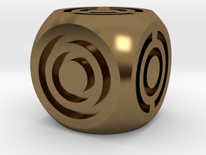Arc Axis D6 Round Die in Polished Bronze