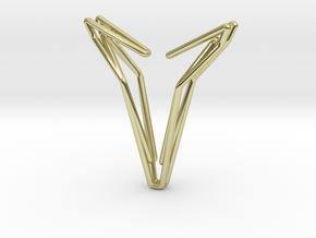 YOUNIVERSAL 77, Pendant in 18k Gold Plated Brass