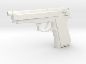 Gun in White Natural Versatile Plastic