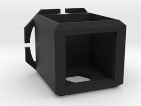 Cubed Camera Head-mount Case in Black Natural Versatile Plastic