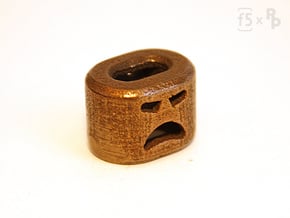 Angry Bob the FlatBead in Polished Bronze Steel
