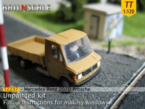 Mercedes-Benz 207D Pritsche (TT 1:120) in Clear Ultra Fine Detail Plastic