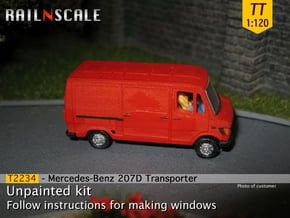 Mercedes-Benz 207D Bus (TT 1:120) in Clear Ultra Fine Detail Plastic