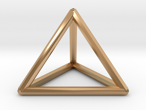 Pyramid / Triangle Ring in Polished Bronze