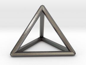Pyramid / Triangle Ring in Polished Nickel Steel