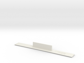 ME83-170R Curve Template HO Scale in White Natural Versatile Plastic