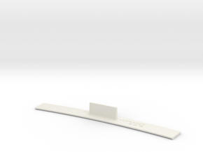 ME83-26R Curve Template HO Scale in White Natural Versatile Plastic