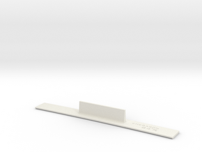 ME83-84R Curve Template HO Scale in White Natural Versatile Plastic