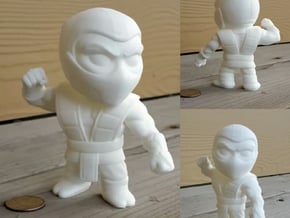 Extra Large Ninja in White Processed Versatile Plastic