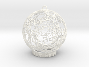 Peace for Paris Memento Ornament in White Processed Versatile Plastic
