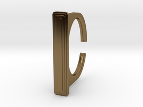 Ring 1-1 in Polished Bronze