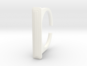 Ring 1-1 in White Processed Versatile Plastic