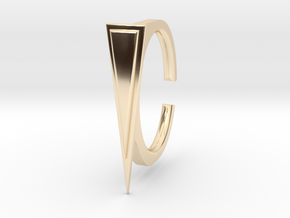 Ring 2-1 in 14k Gold Plated Brass