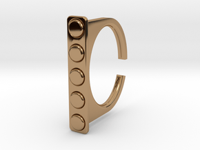 Ring 1-4 in Polished Brass