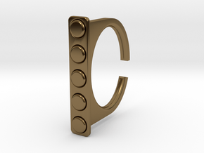 Ring 1-4 in Polished Bronze