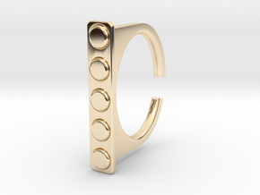 Ring 1-4 in 14k Gold Plated Brass