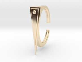 Ring 2-2 in 14k Gold Plated Brass