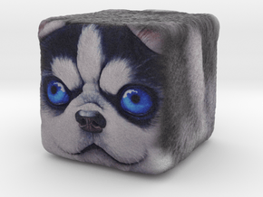 Dog Cube Husky in Full Color Sandstone