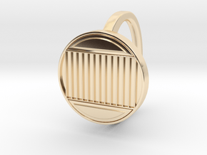 Ring 4-3 in 14k Gold Plated Brass