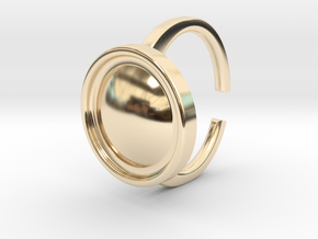 Ring 4-4 in 14k Gold Plated Brass