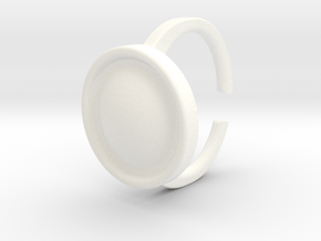 Ring 4-4 in White Processed Versatile Plastic