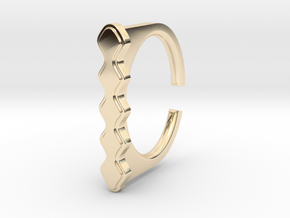 Ring 5-5 in 14k Gold Plated Brass