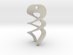 Geometric Necklace / Pendant-15 in Natural Sandstone