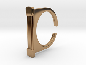 Ring 1-7 in Polished Brass