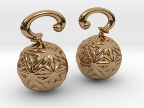 Vargheim Earrings Alfa in Polished Brass