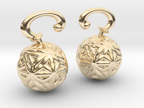 Vargheim Earrings Alfa in 14k Gold Plated Brass
