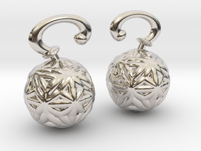 Vargheim Earrings Alfa in Rhodium Plated Brass