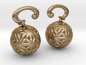 Vargheim Earrings Alfa in Polished Gold Steel