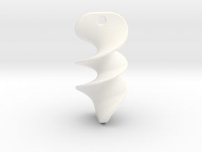 Geometric Necklace / Pendant-13 in White Processed Versatile Plastic