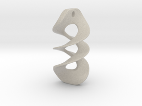 Geometric Necklace / Pendant-12 in Natural Sandstone