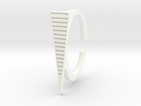 Ring 2-9 in White Processed Versatile Plastic
