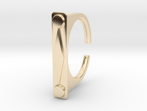 Ring 1-9 in 14k Gold Plated Brass