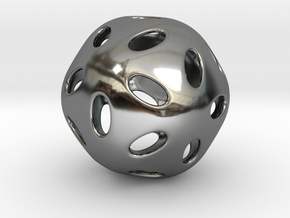 Plutonic-Icosa in Fine Detail Polished Silver