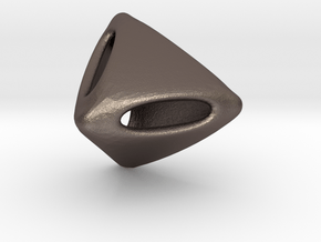 Plutonic-Tetra in Polished Bronzed Silver Steel