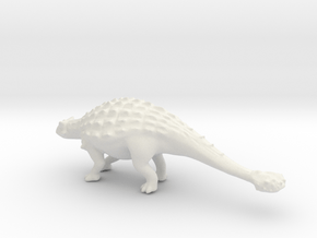 Replica Dinosaurs Ankylosaurus Full Color  in White Natural Versatile Plastic
