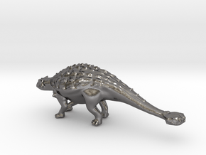 Replica Dinosaurs Ankylosaurus Full Color  in Polished Nickel Steel