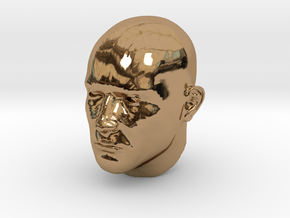 1/6 scale Highly detailed head figure Tete visage  in Polished Brass