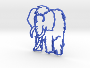 Baby Mammoth in Blue Processed Versatile Plastic
