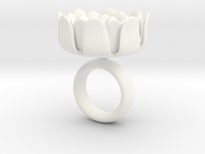 Nymph ring in White Processed Versatile Plastic