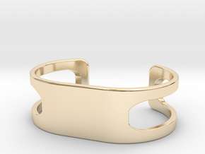 Bracelet, size 3, embossed - 60x31 in 14k Gold Plated Brass